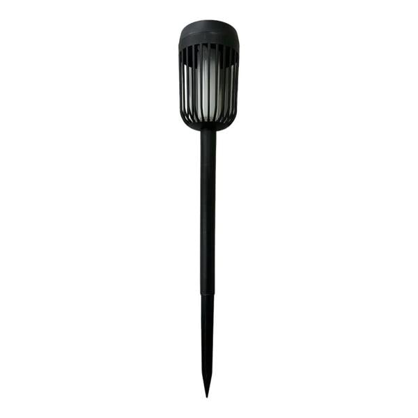 Milagro Flame Solar Lamp 1800K Ip44 Black