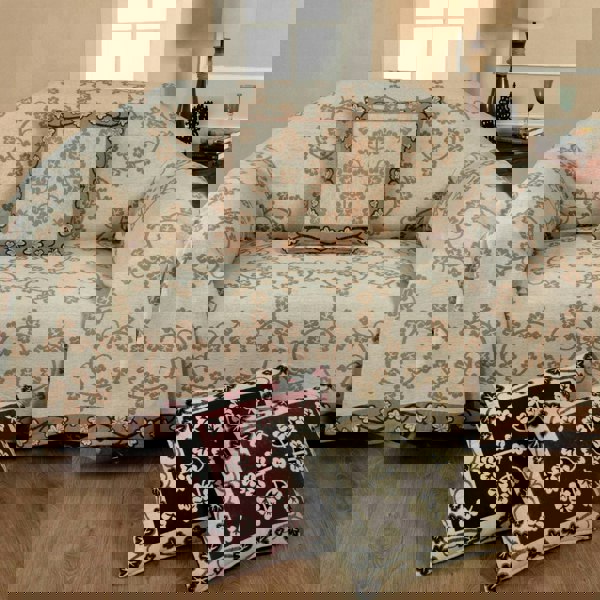 Velosso Floral Chenille Throw - 178cm x 254cm