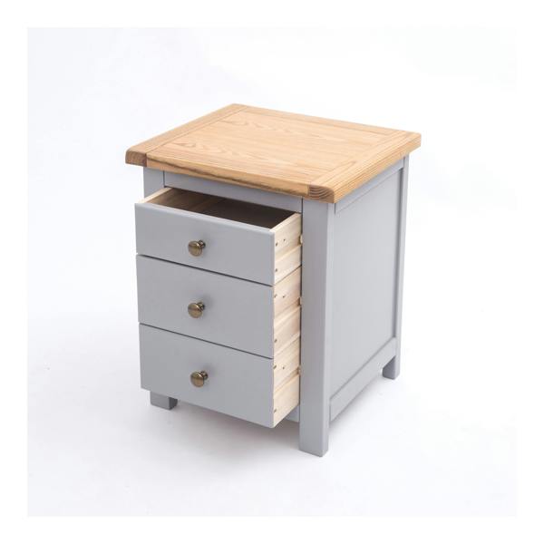 Cabinet Bits Mirano 3 Drawer Bedside Table