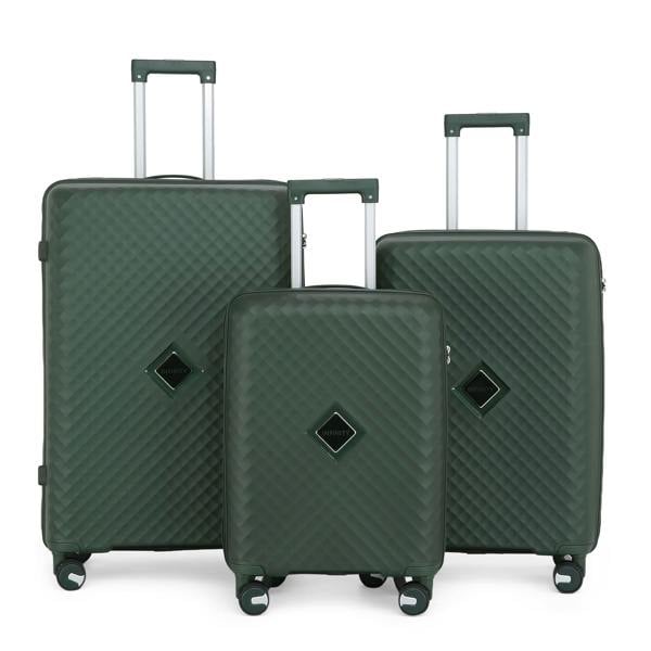 Infinity Luggage Dual 4 Wheel Robust Lightweight TSA Hard Shell Suitcase Luggage Travel Bags Set