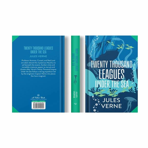 Twenty Thousand Leagues Under the Sea by Jules Verne (Deluxe Hardback Sprayed Edge Edition)