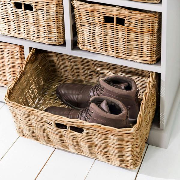 Statement Furniture Tetbury Large 10 Drawer Storage Unit with Wicker Baskets