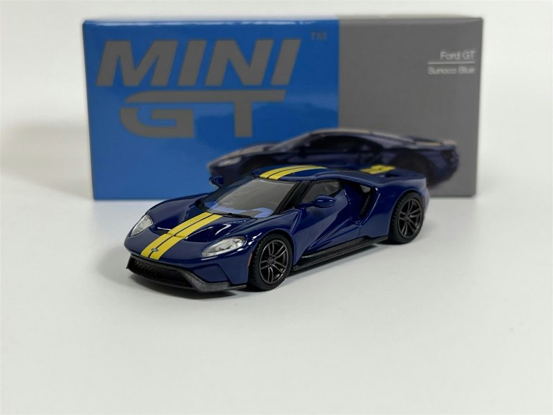 Mini GT Ford GT Sunoco Blue LHD 1:64 Scale Mini GT MGT00614L