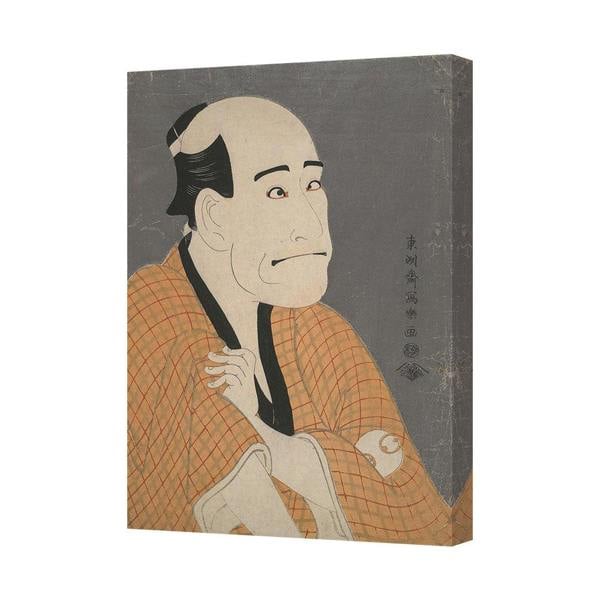 Benjamin Tate Design Japanese Ukiyoe Style Old Man Portrait Canvas Wall Art Print