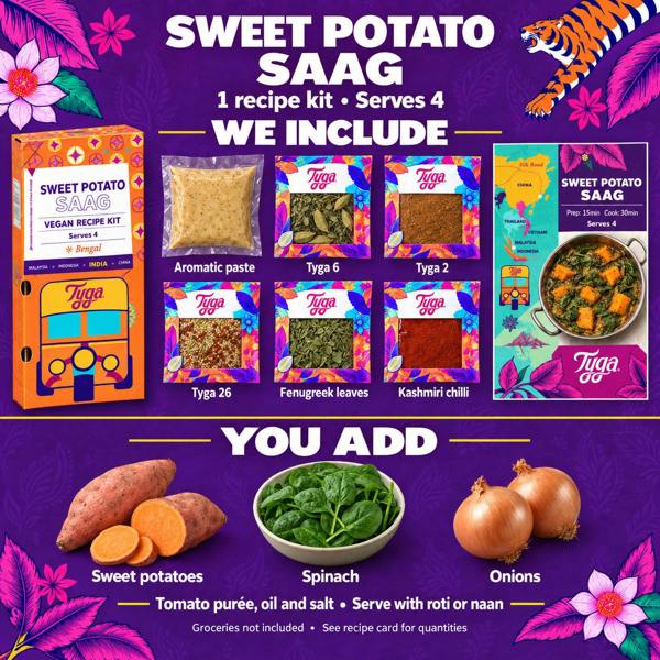 Tyga Foods Sweet Potato Saag