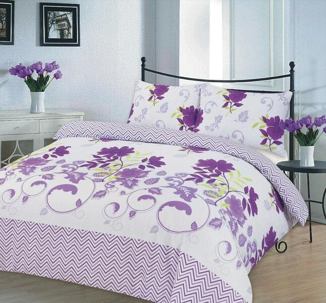 Night Zone Bethany Printed Duvet Cover Set – Polycotton Easy Care Bedding with Pillowcases