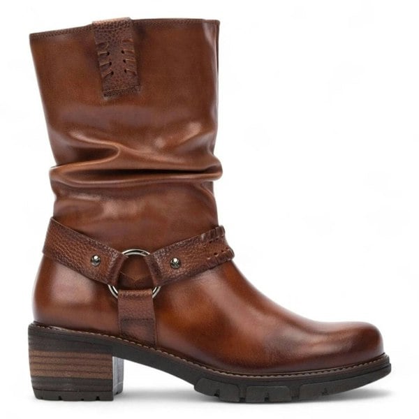 Pikolinos San Sebastian - Women's Brown Mid-Calf Tall Ankle Boots
