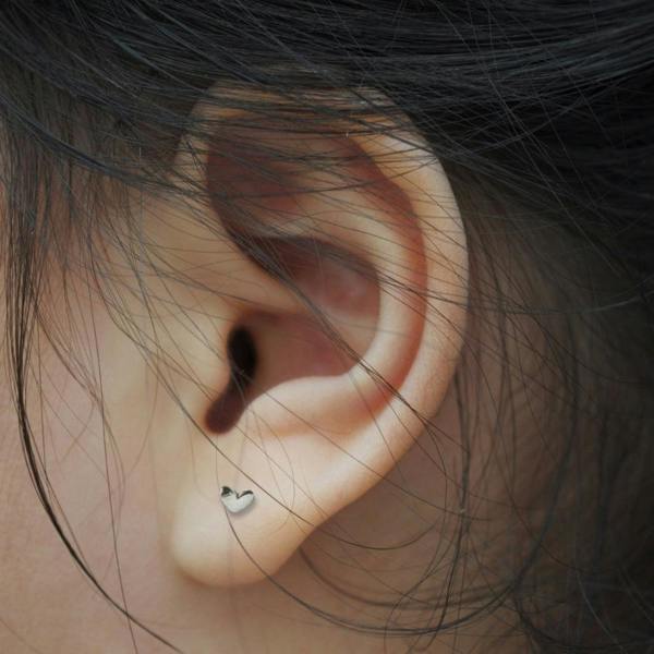 Aye Do Gifts Little Heart Silver Stud Earrings