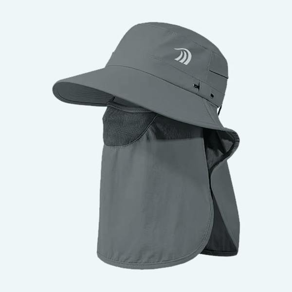 Anniou UPF 50+ Fishing Hat with Face Protection - Dark Grey - 58-60cm