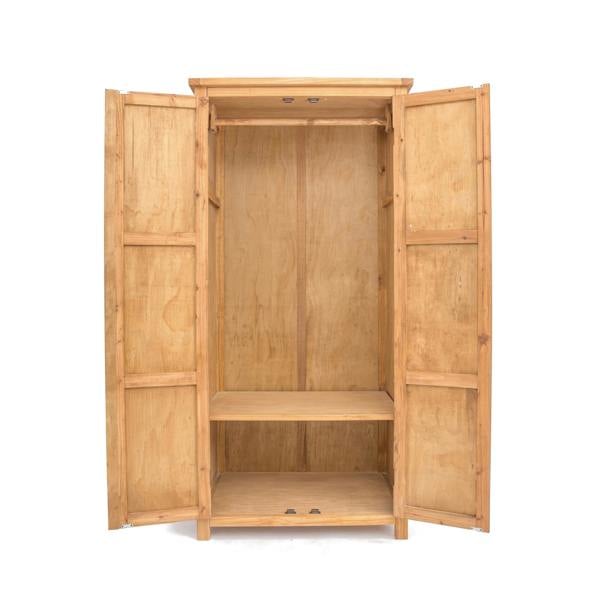 Cabinet Bits Lugo 2 Door Wardrobe Wood Knob