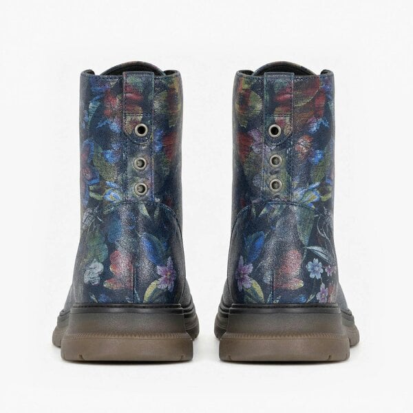 Cipriata ANNETTA Floral/Multi Ankle Boots   in  Blue