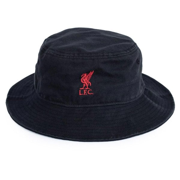 Liverpool FC Crest Bucket Hat - Black/Red