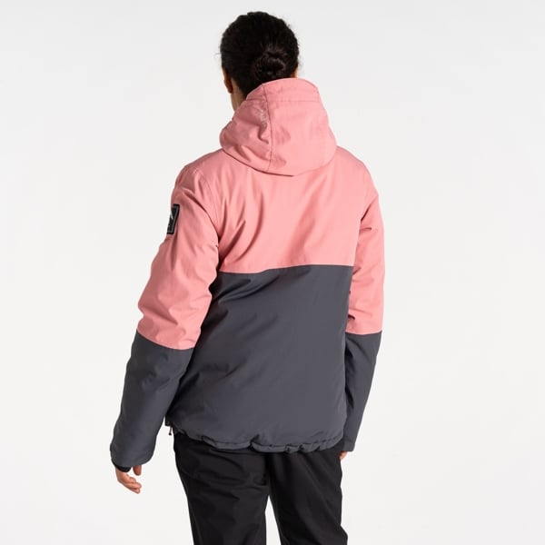 Dare 2B Women's Snowburst Overhead Ski Jacket - Dusty Rose / Ebony Grey