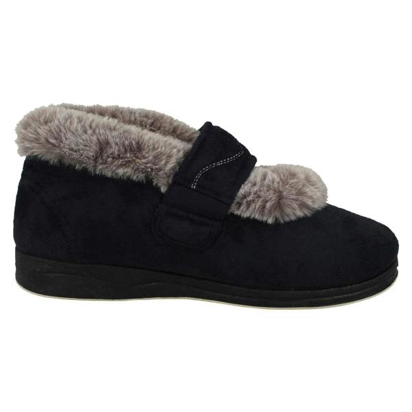 Padders Ladies Padders Cross Strap Slippers - Hush