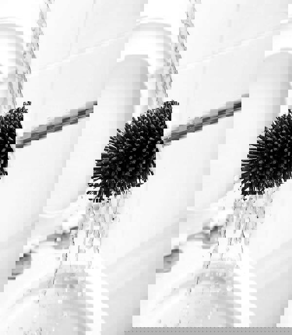 Nicoman Squircle White Toilet Brush & Holder With Silicone Head