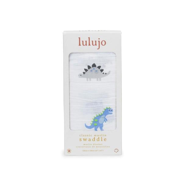 Lulujo - Large Muslin Swaddle - Prehistoric Pals
