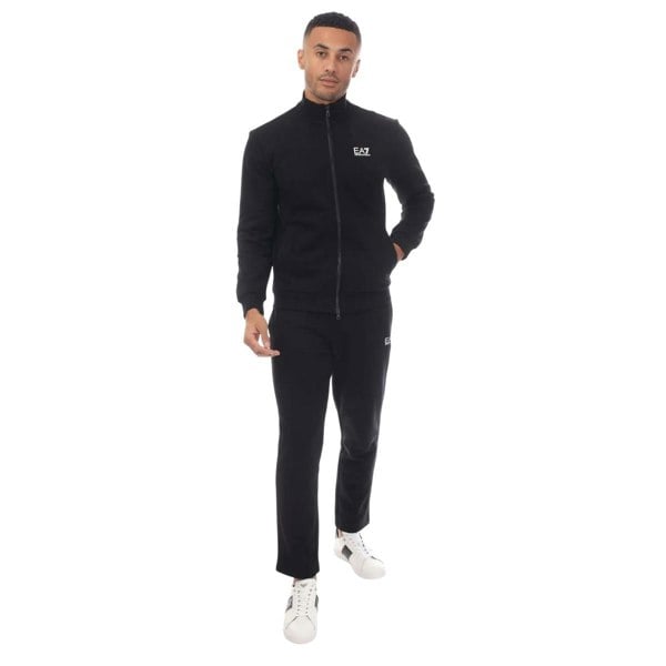 Emporio Armani Mens Full Zip Tracksuit - Black