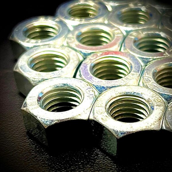 Fixaball Hex Full Nut Metric Zinc BZP CR3 Class 8 DIN 934 M3 - M30