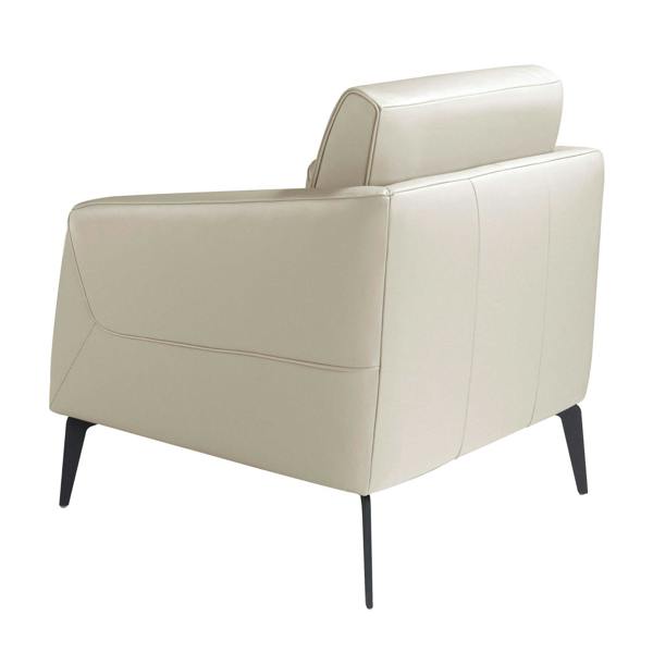Angel Cerdá Taupe grey leather armchair 5094