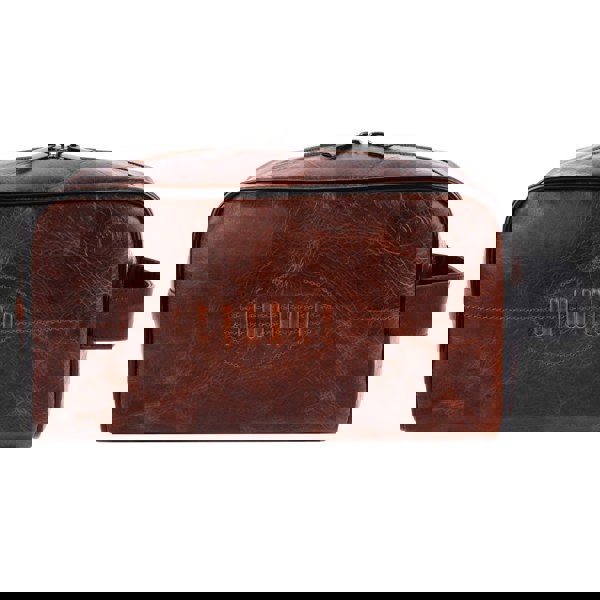 SPORTGIFTZ Buffalo Leather Rugby Wash Bag Durable Toiletry Bag for Rugby Players and Fans Moisture-Resistant Lining