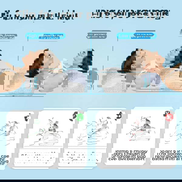 Lavio Ergonomic Memory Foam Neck Pillow Support Bar for Cervical Pain Relief