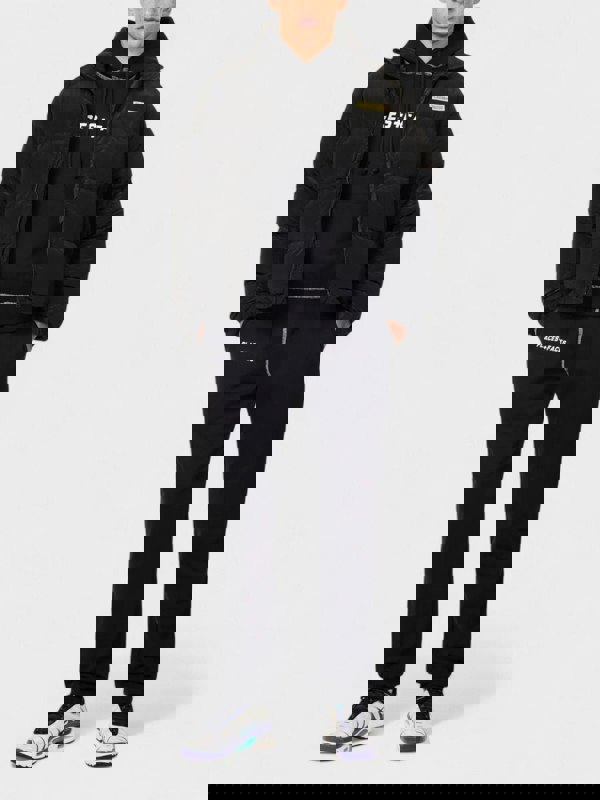 Places + Faces High Neck Woven Blend Down Puffer Black - Supplied FashionPlaces + Faces