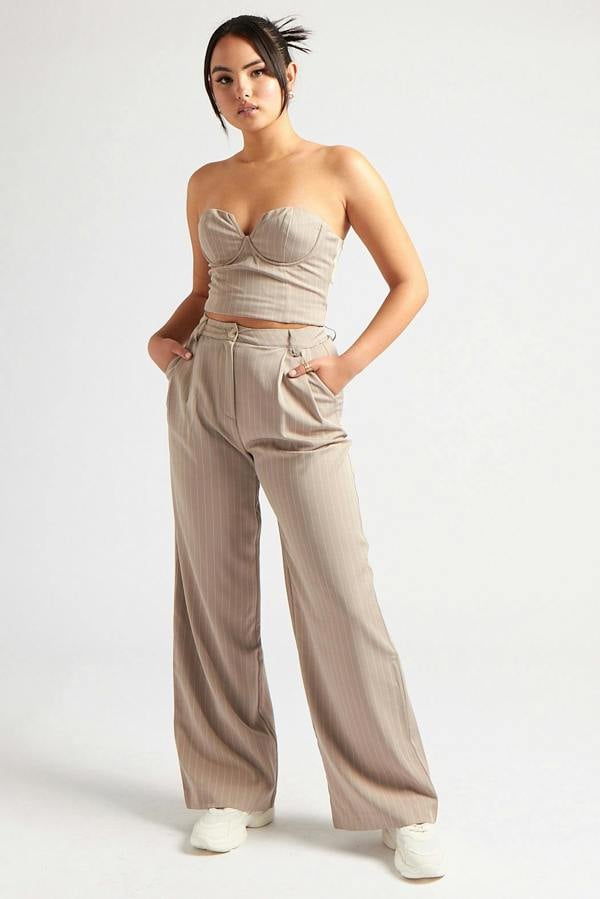 Urban Bliss Stripe Tailored Corset Top