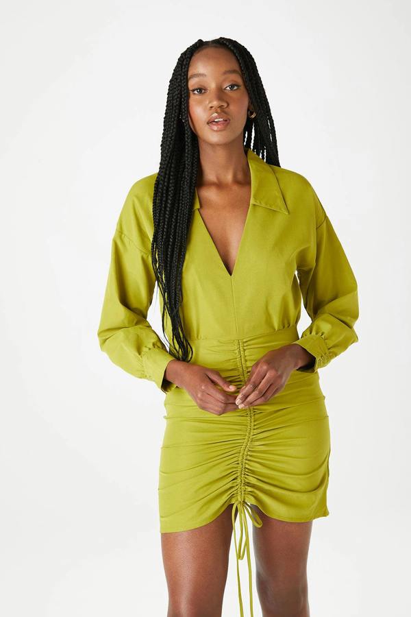 Urban Bliss Marseille Ruche Shirt Dress