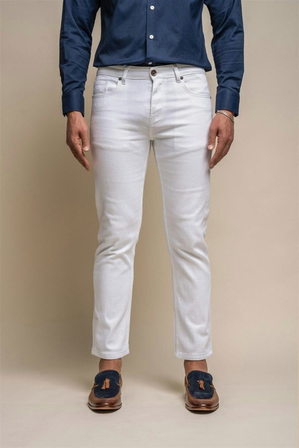 House of Cavani Milano White Jeans