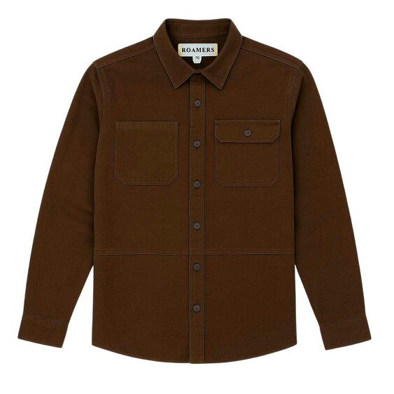 Roamers Mens Long-Sleeved Shirt - Chocolate