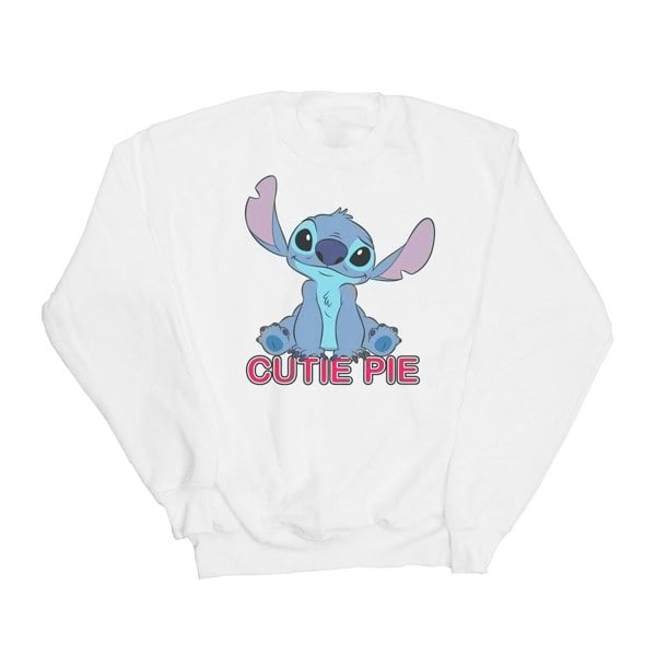 Disney Girls Lilo And Stitch Stitch Cutie Pie Sweatshirt - White