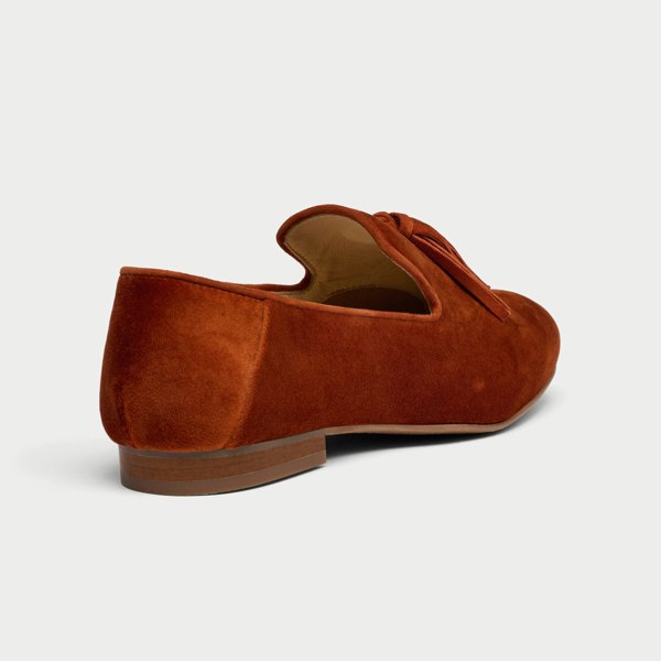 Calla Freya Shoes - Burnt Orange Velvet