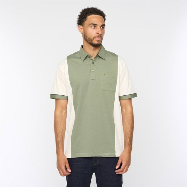 Gabicci G52X13 Mens Short Sleeve Plated Jersey Polo Shirt Gabicci Classic - CREAM