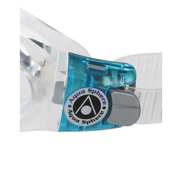 Aquasphere Kaiman Small-Fit goggles with clear lens and white strap