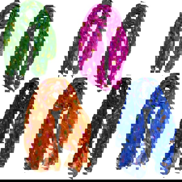 Love EMVY Colourful Skulls Lightweight Scarf