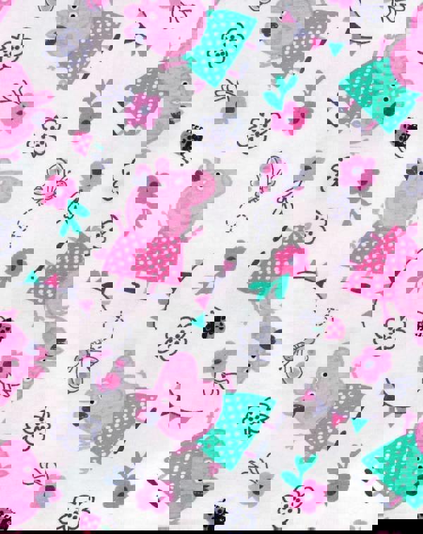 Peppa Pig Girls White Short Sleeve Skater Dress