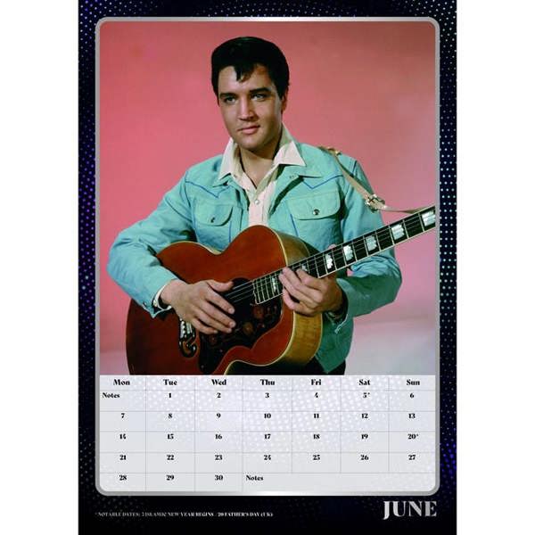 Elvis Presley A3 Calendar 2027, Wall Calendars, Month To View, Entertainment, Gift
