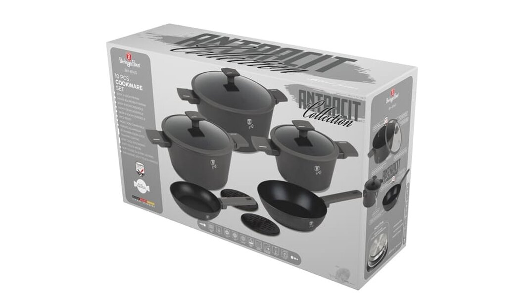 Berlinger Haus 10 pcs Cookware Set Berlinger Haus BH8140 Anthracite