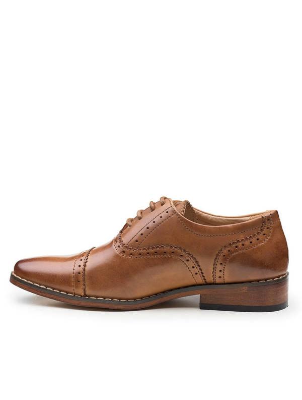 boys brown leather shoes
