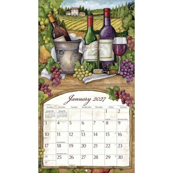 Susan Winget, Wine Country Deluxe Calendar 2027, Deluxe Calendars, Month To View, Lifestyle, Gift