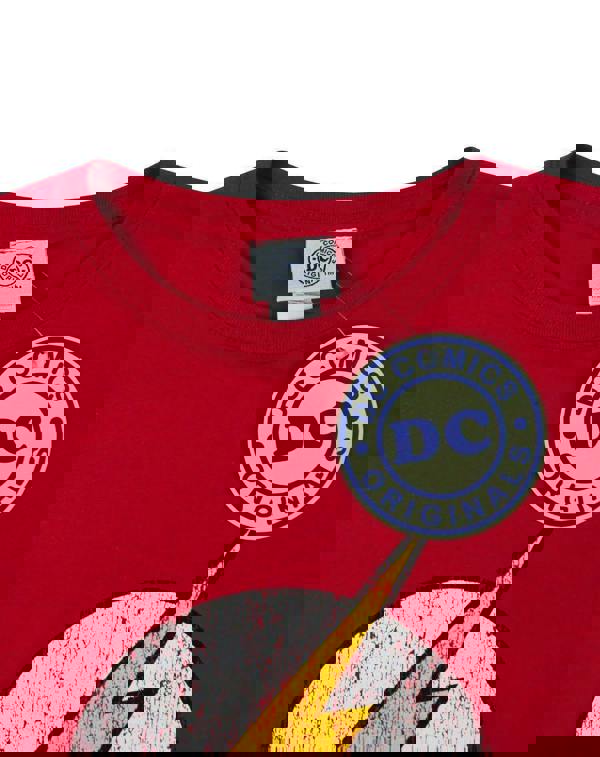 DC Comics Womens Red Flash Logo Short Sleeved T-Shirt