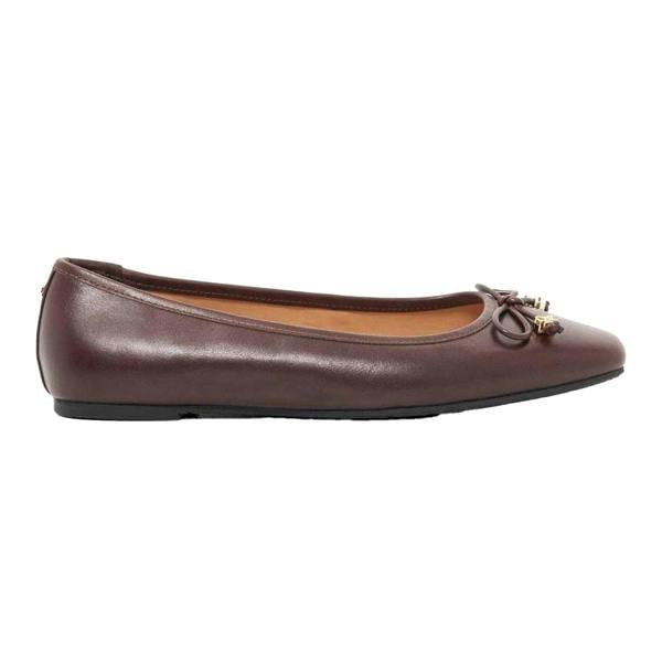 Dune London Womens/Ladies Hennie Leather Ballerina Flats - Brown - 