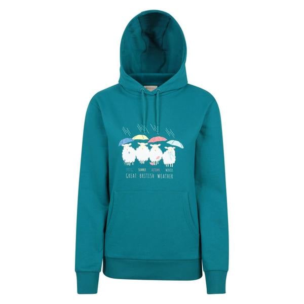 Mountain Warehouse Women's Great British Weather Regular Hoodie - Teal