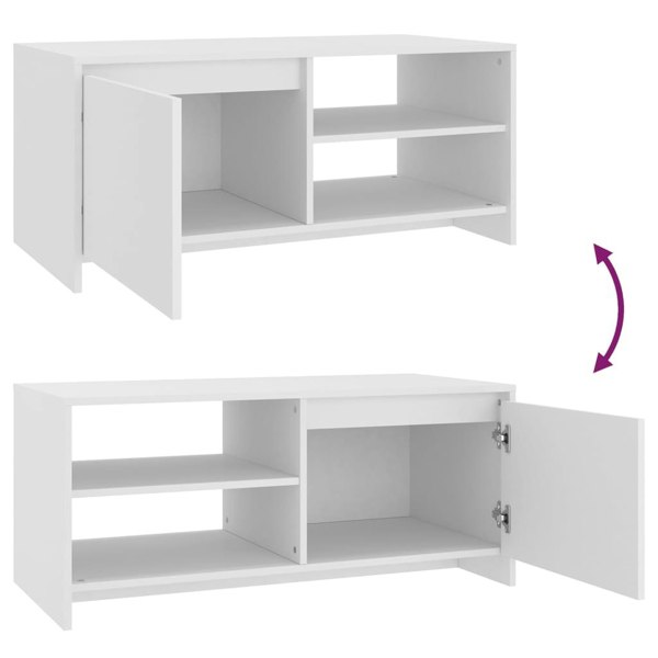 Berkfield Coffee Table White 102x50x45 cm Engineered Wood