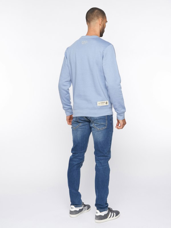 Duck and Cover Keyaan Crew Sweat Blue