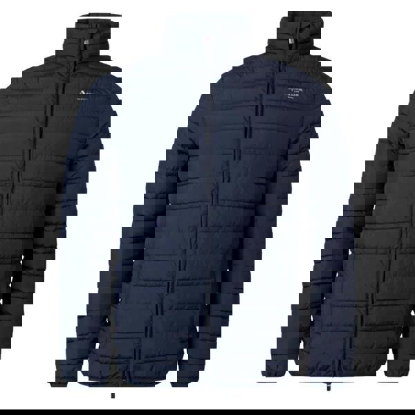 Aquascutum Mens Mock Neck Active Padded Jacket - Navy Blue - 