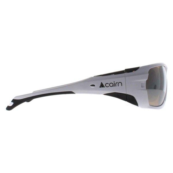 Cairn Sunglasses Racing 101 Matte White Black Flash Grey Photochromic