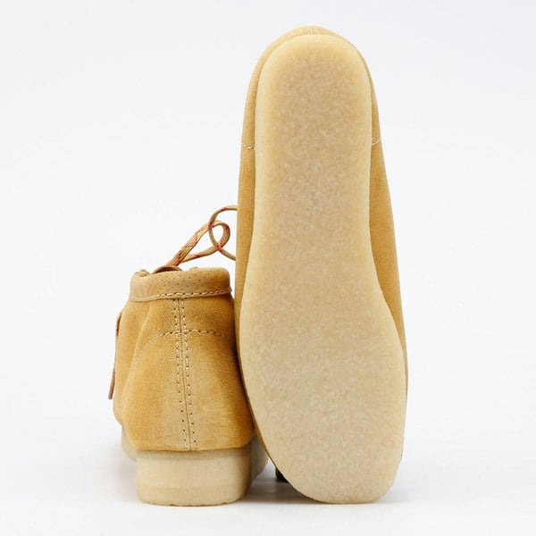 Clarks Originals 26181131 Men's Wallabee Boots Golden Tan Suede