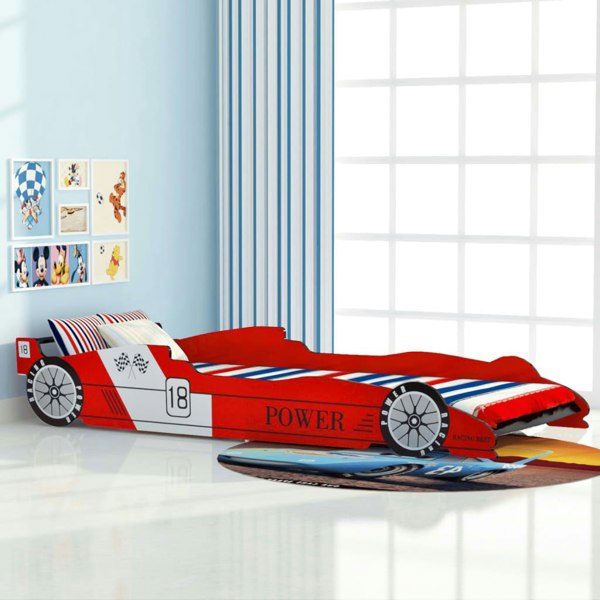 Berkfield Children's Race Car Bed 90x200 cm Red