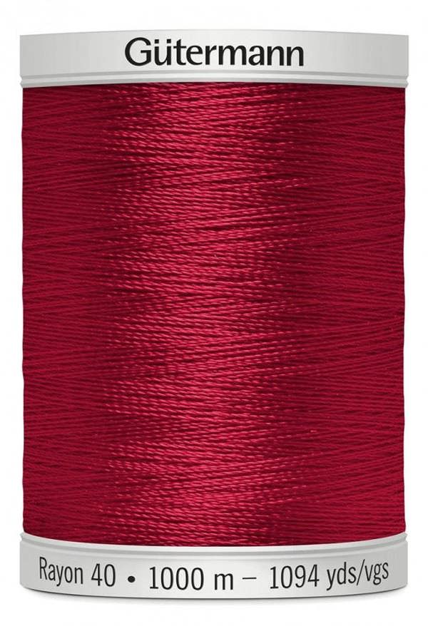 Gutermann No 40 Sulky Rayon Embroidery Thread 1000m Rayon Thread Suitable For Embroidery